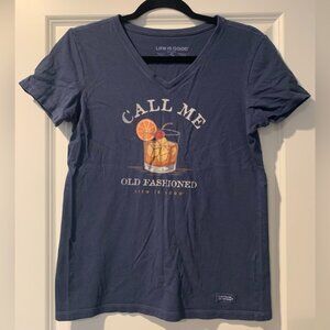 Life is Good " Call Me Old Fashioned" Women’s size small tee shirt